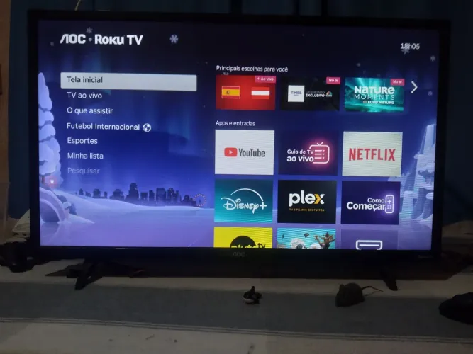Tv smart aoc roku 32 polegada Led 