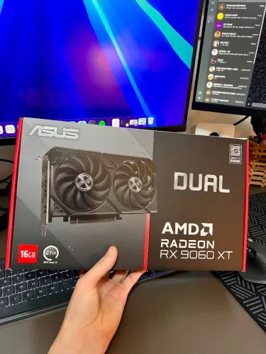 Placa de vídeo RX 9060 XT Asus 16gb com 1 semana de uso
