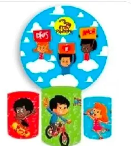 Kit painel+ trio de capas 3 palavrinhas