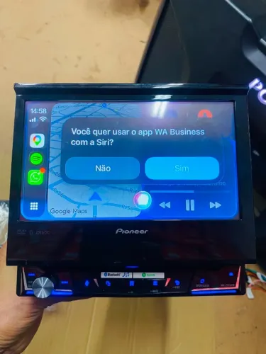 RARIDADE EXCLUSIVIDADE DVD RETRÁTIL PIONEER COM TV DIGITAL E CARPLAY E ANDOID AUTO