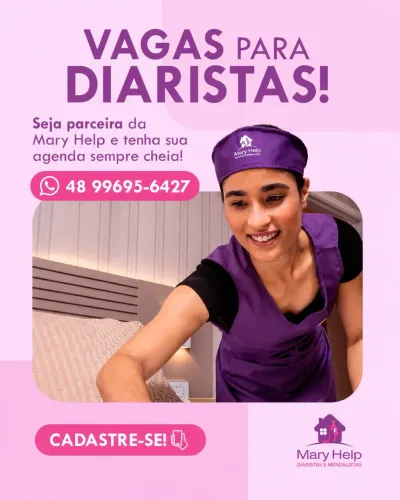 VAGAS DIARISTAS GRANDE FLONÓPOLIS