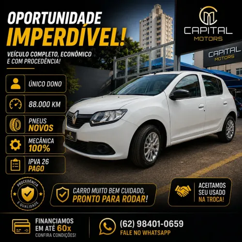Renault Sandero Authentique Flex 1.0 12V 5P 2020