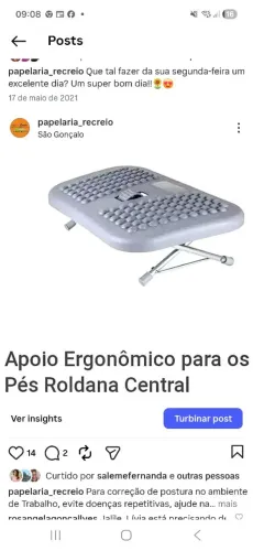 Apoio Ergonômico para os pés