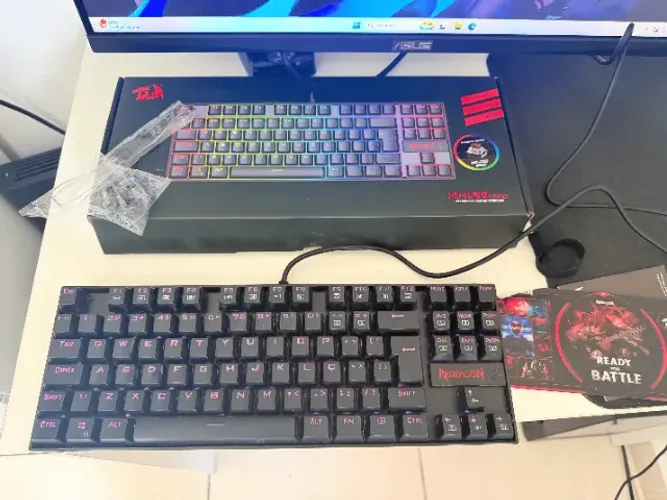 Teclado Magnético Gamer Redragon Kumara Pro RGB SWITCH BROWN