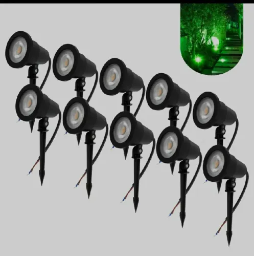 Kit 10 Luminária Espeto Jardim Cob Led 7w Prova Dágua Bivolt