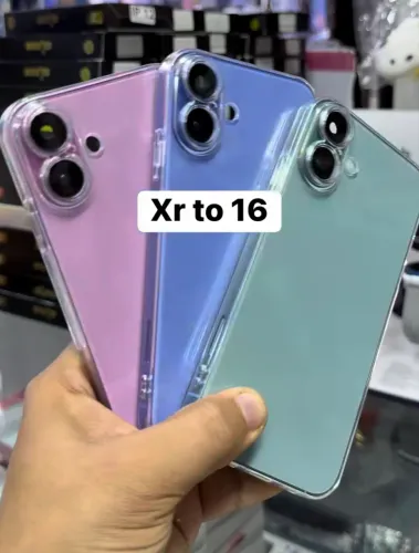 iPhone XR instalado na carcaça do iPhone 16