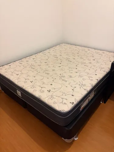 Cama Box Queen Colchão Ortobom