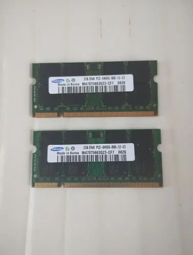 Memória ram Samsung 2gb + 2gb = 4gb para notebook