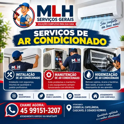 Instalação de ar condicionado em Corbélia 