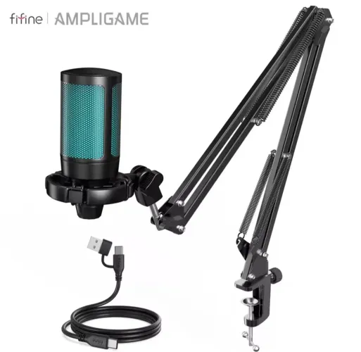 Microfone fifine A2 com suporte