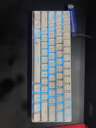Teclado mecânico rise 60% switch marrom