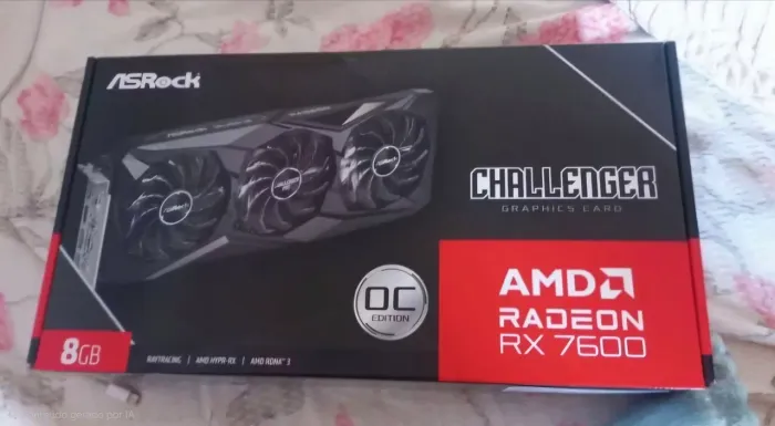 RX 7600 8GB ASRock Challenger Pro OC NOVA Lacrada NF Garantia