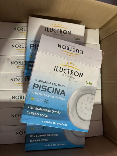 Luminária piscina Iluctron LED RGB 80mm