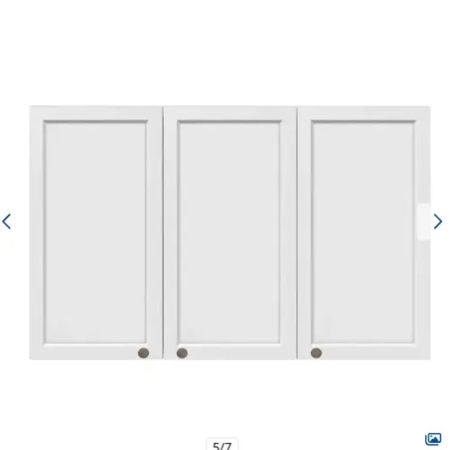 Armário Aéreo de Cozinha 120cm 3 Portas Branco
