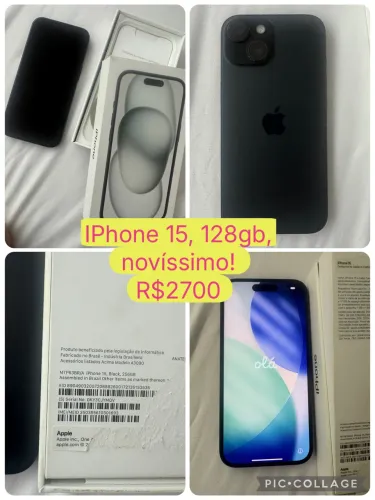 iPhone 15, 128gb