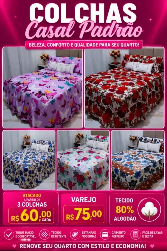 Colchas Casal Padrão 