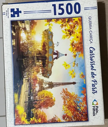 Quebra-cabeça Carrossel de Paris 1500 peças 