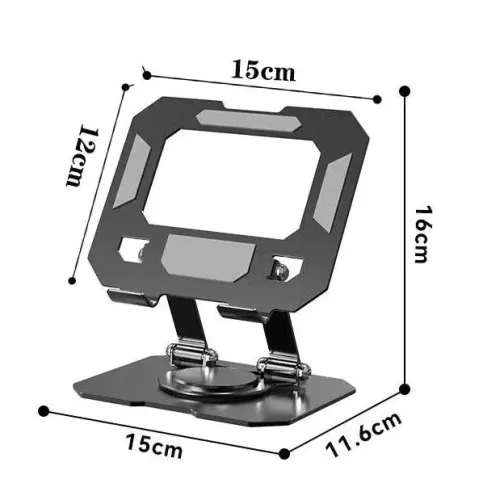 02 Suportes de Mesa para Tablet 360° em Aço Carbono