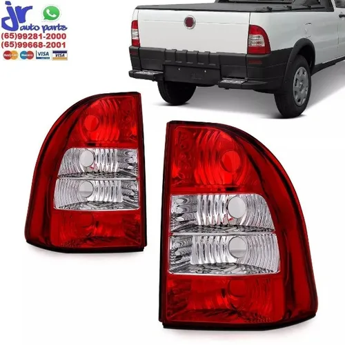 Lanterna Traseira Strada G3 2010 2011 2012 2013 Bicolor Cristal Canto (Valor unitario)