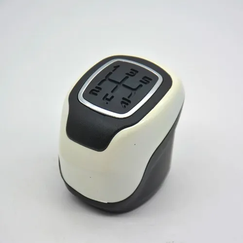 Bola Manopla de Cambio Fiat Mobi / Idea / Novo Uno / Palio / Fiorino - Preta Com Branco