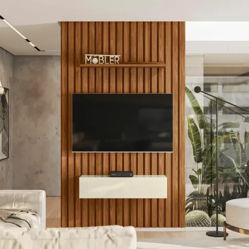 Painel Ripado Modulado de 1,5 mt com Nicho **direto da indústria**