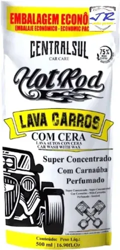 Lava Carros Com Cera Hot Rod Sache 500ml
