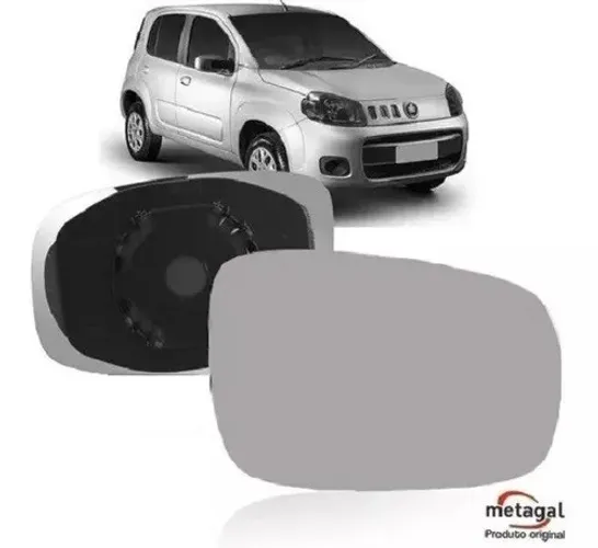 Lente Retrovisor Fiat Uno Novo 2011/2022 Lado Direito