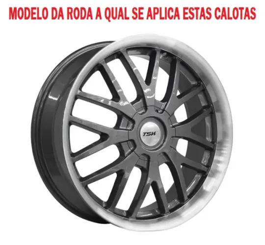 Jogo com 4 Calotas para Roda TSW Kyalami_Aceito Cartão