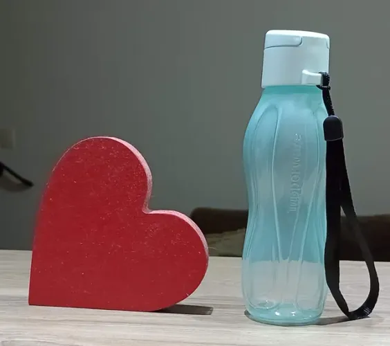 1 Garrafa EcoTupper Plus Azul Claro Acquamarine 310 ml Tupperware