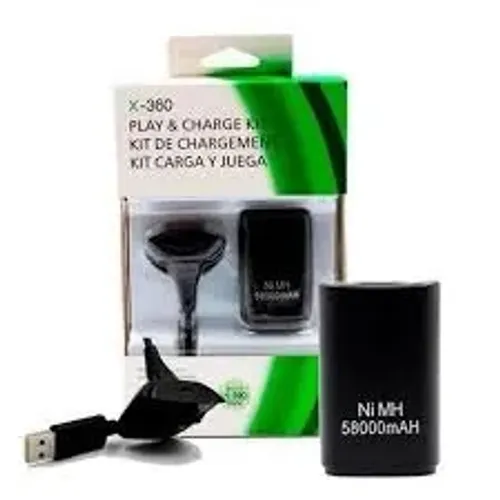 kit cabo e bateria controle xbox 360-frete gratis jp