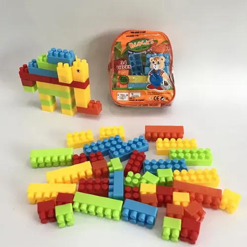 Blocos De Montar Bloc 51 Pça Na Mini Mochila Ms1834