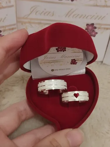 Alianças de Prata Legitima Pronta Entrega Diversas Opções de Modelos