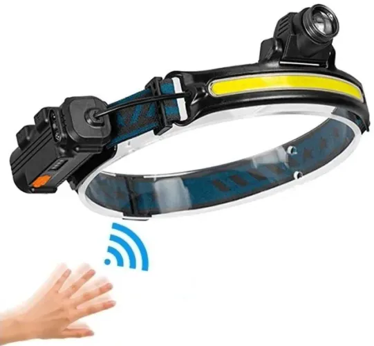 Lanterna De Cabeça Com Sensor De Movimento Lt-8574