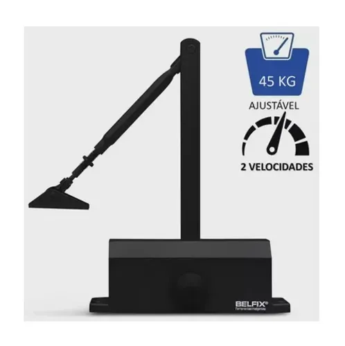 Mola Aerea Para Portas Ate 45kg Preto Belfix 204007
