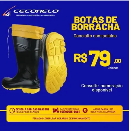 Bota de borracha