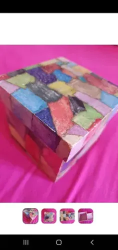 Caixa mdf colorida