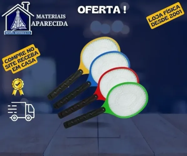Raquete Mata Mosta Eletrica Recarregavel - nova