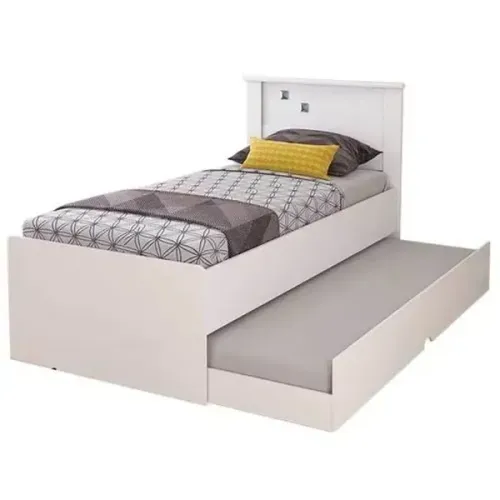 Cama Solteiro Bibox Bianca Cimol fabricado em mdf com pintura uv.