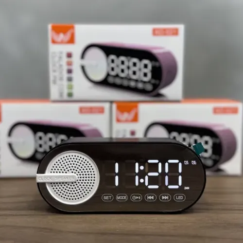 Relógio Despertador com Rádio AM/FM, Bluetooth e Tela Espelhada Altomex AD-521