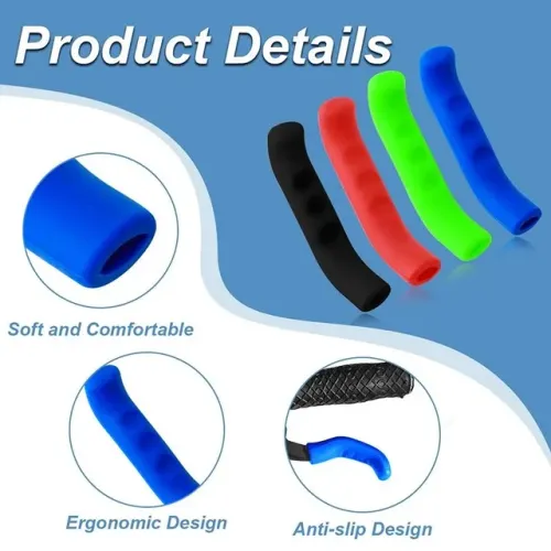 PAR  DE CAPA EM SILICONE P/ALAVANCAS DE FREIOS BICICLETA MOUNTAIN BIKE PRETA. PRODUTO TOP!