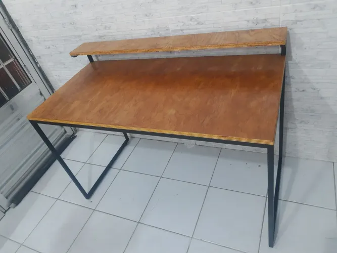 Escrivaninha estilo industrial nova! Mesa computador home office, sob encomenda!