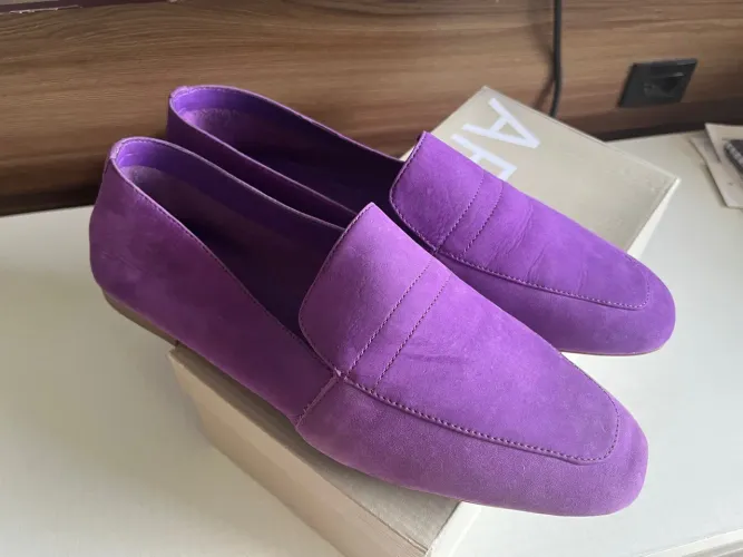 Mocassim Roxo Nobuck