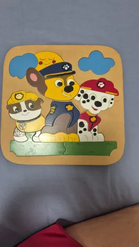 Quebra cabeça madeira Patrulha Canina