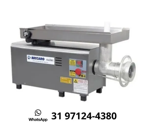 Moedor de Carne Boca 22 Inox Bivolt Beccaro