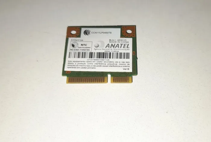 Placa Wifi/Bluetooth para notebook