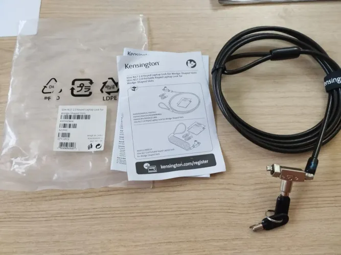 Trava de Segurança para Notebook Kensington Slim N17 2.0 - NOVO 