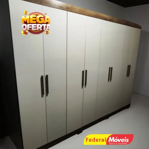 Guarda Roupa em MDF Casal 8 Portas Temos outras cores - Oferta