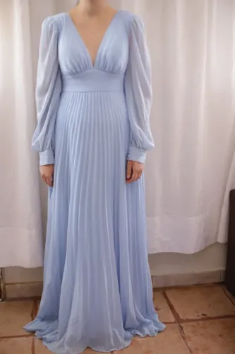 Vestido de Festa/Casamento Azul Serenity