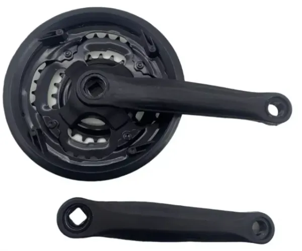 Pedivela Triplo Bicicleta 24/34/42 Dentes Braço Aço 170mm