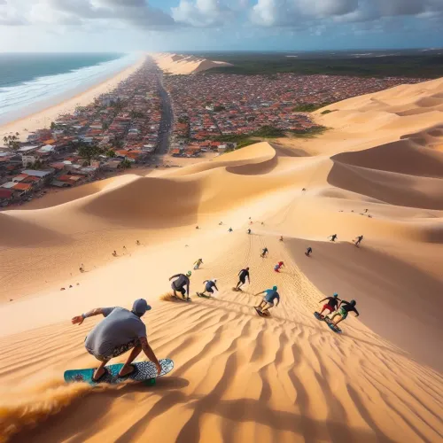 Sandboard e skibunda Diversão garantida nas Dunas!